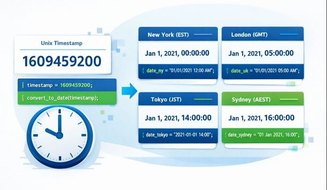 Руководство по Unix timestamp с примерами кода и диаграммами преобразования времени для разработчиков