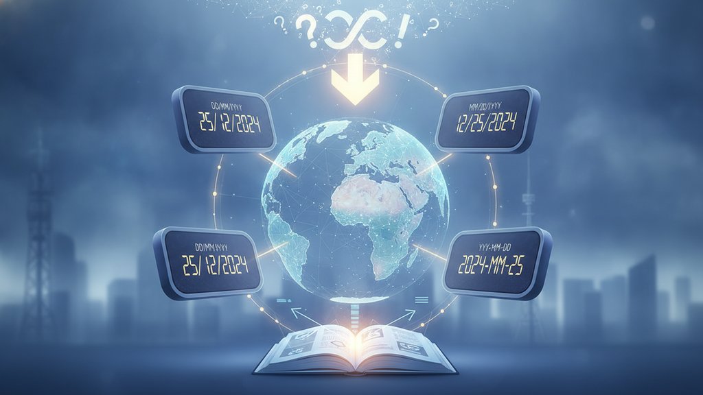 Calendars from different countries displayed side by side, highlighting how date formats vary across the world.